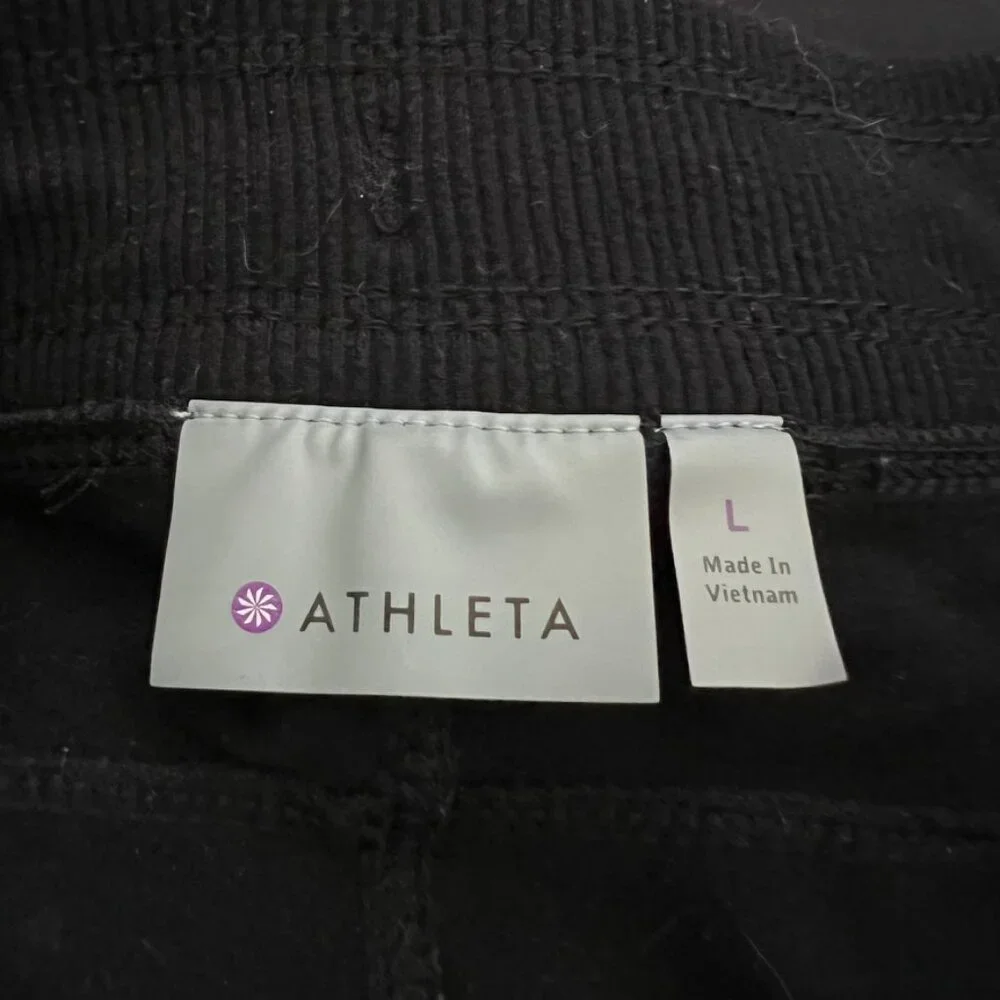 Athleta Black Joggers Women’s M Athleisure Travel Lounge Gorpcore Pants Pockets - Picture 6 of 14